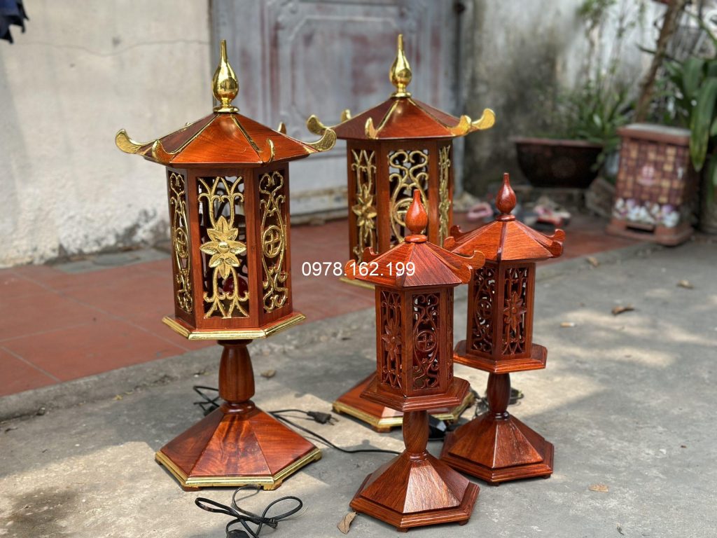 Đèn thờ gỗ Mộc Gia Nguyễn