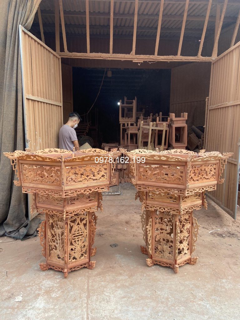 Khung đèn lồng gỗ