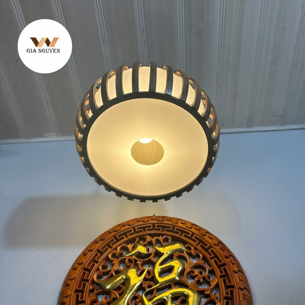 Đèn lồng gỗ thả trần cao cấp